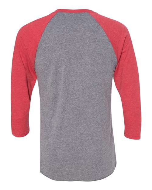 Next Level 6051 Vintage Red Sleeves/ Premium Heather Body — back