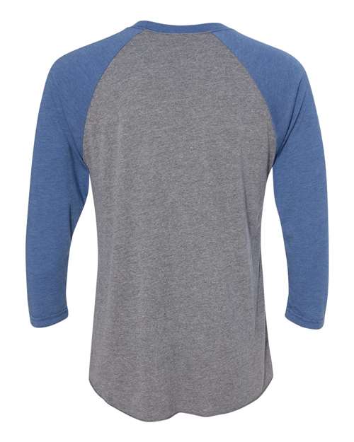 Next Level 6051 Vintage Royal Sleeves/ Premium Heather Body — back