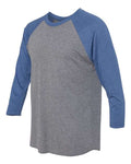 Next Level 6051 Vintage Royal Sleeves/ Premium Heather Body — side