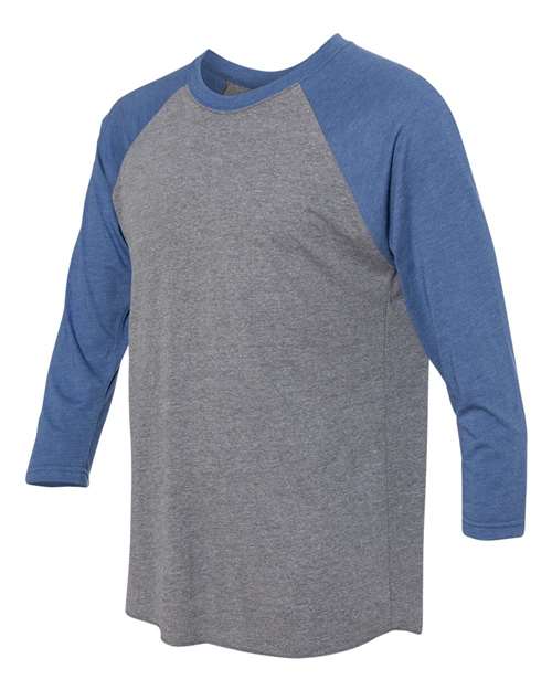 Next Level 6051 Vintage Royal Sleeves/ Premium Heather Body — side
