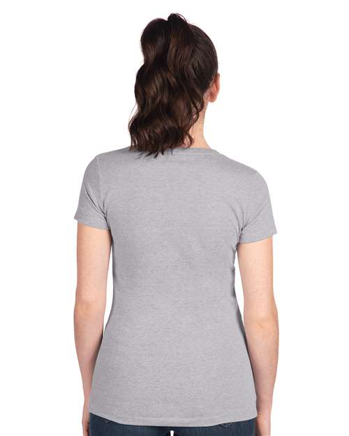 Next Level 1510 Heather Grey — on model back