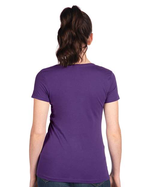 Next Level 1510 Purple Rush — on model back