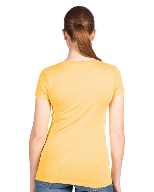 Next Level 1540 Banana Cream — on model back