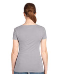 Next Level 1540 Heather Grey — on model back