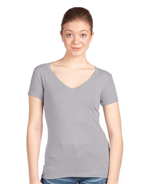 Next Level 1540 Heather Grey — on model front