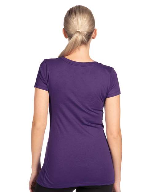 Next Level 1540 Purple Rush — on model back
