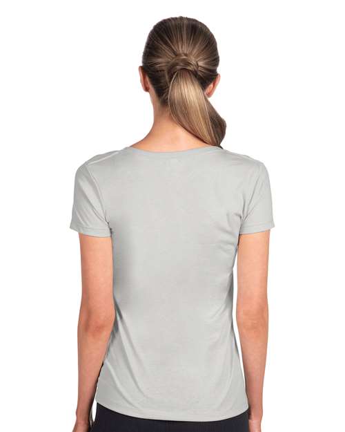 Next Level 1540 Silver — on model back