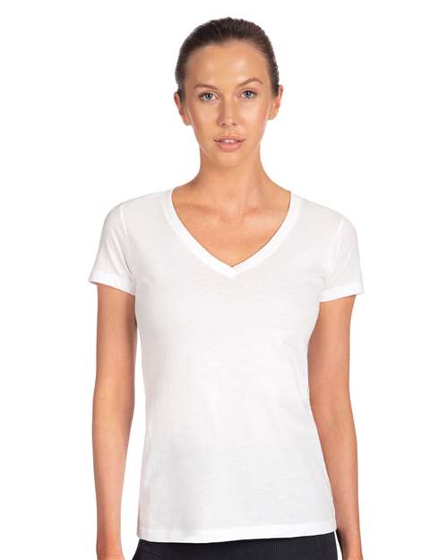 Next Level 1540 White — on model front