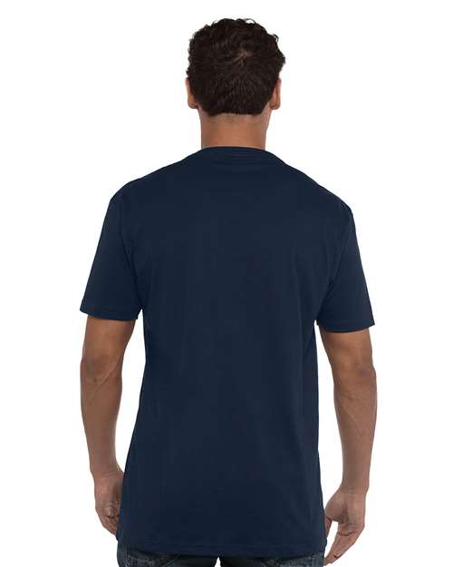 Next Level 3200 Midnight Navy — on model back