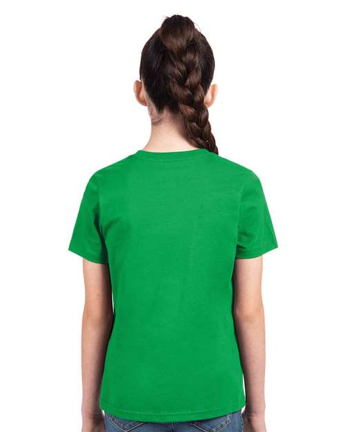 Next Level 3310 Kelly Green — on model back