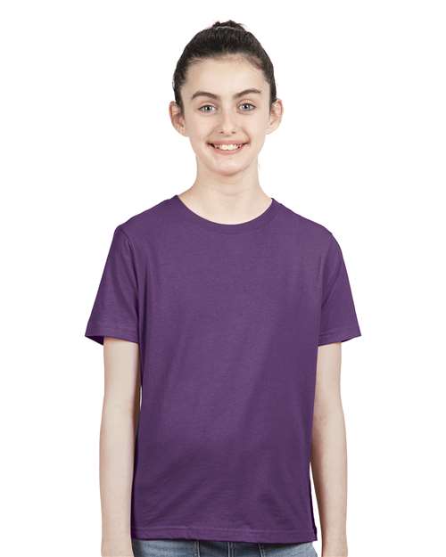 Next Level 3310 Purple Rush — on model front