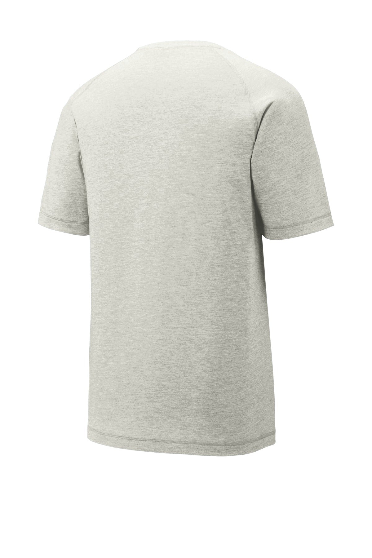 Unisex PosiCharge Tri-Blend Wicking Raglan Tee - Light Gray Heather