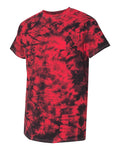 Crystal Tie Dye T-Shirt - Black / Red Crystal