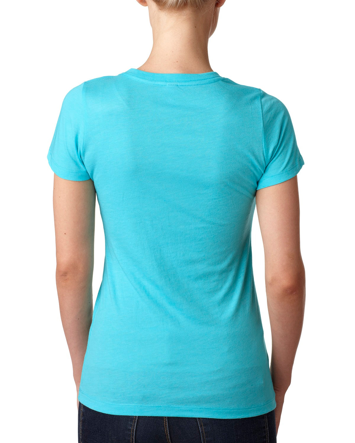 Women's Triblend Crew - Tahiti Blue
