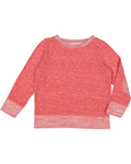 Toddler Harborside Melange French Terry Crew - Red Melange
