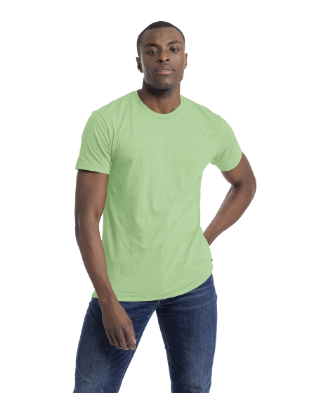 Unisex CVC Crewneck T-Shirt - Apple Green