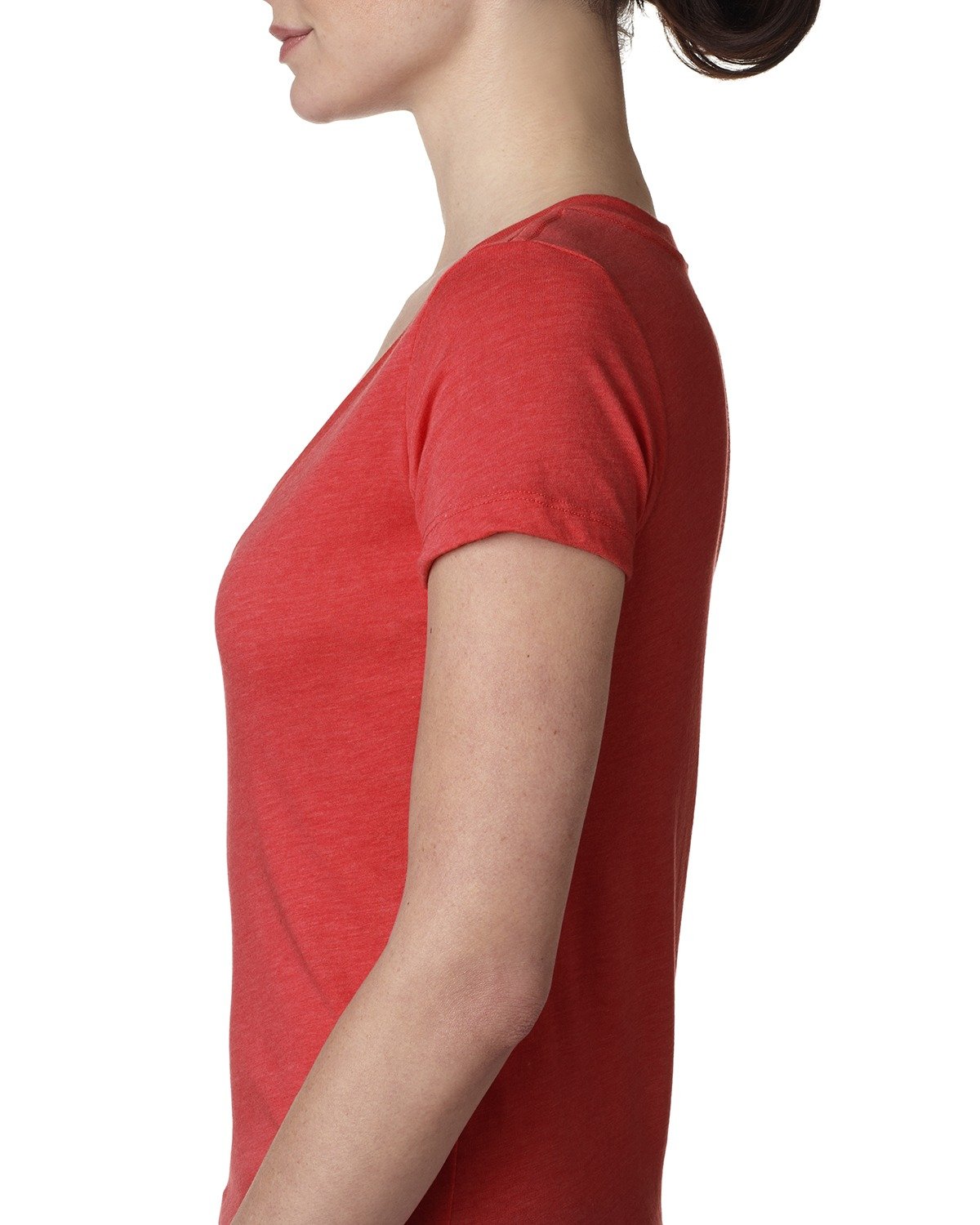 Women's Triblend Deep V - Vintage Red