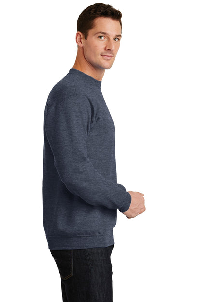 Unisex Core Fleece Crewneck Sweatshirt - Heather Navy