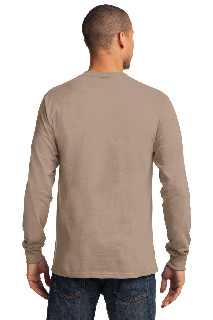 Unisex Long Sleeve Essential Tee - Sand