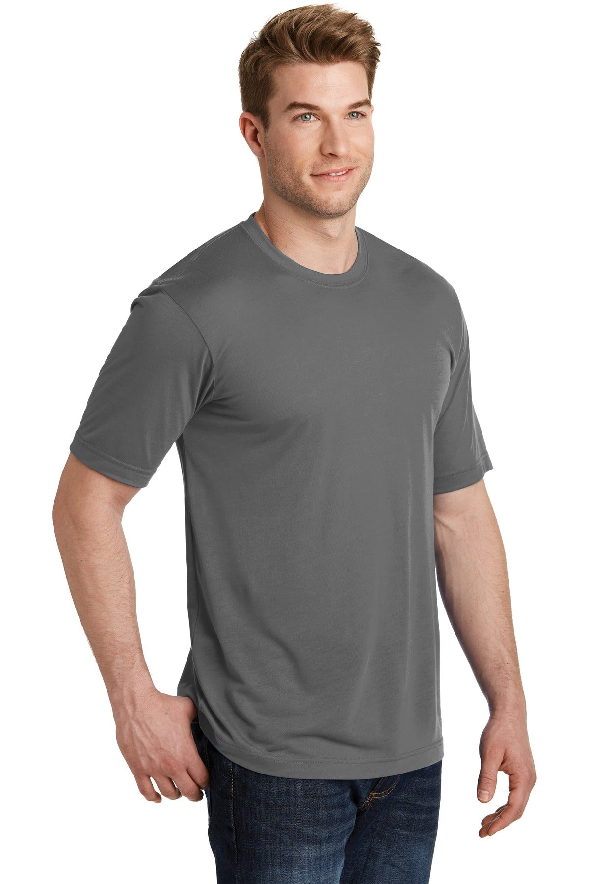 Unisex PosiCharge Competitor Cotton Touch Tee - Dark Smoke Gray