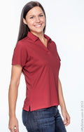 Women's Micro-Piqué Polo - Red