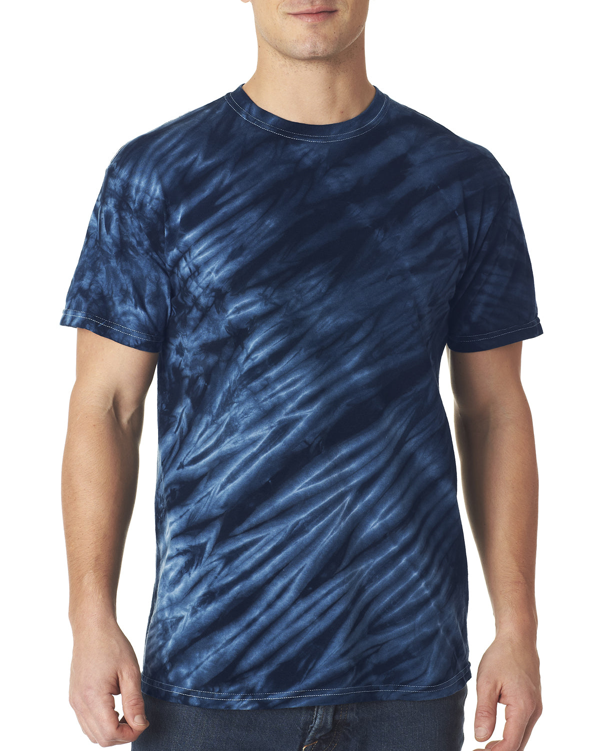 Unisex Tiger Stripe T-Shirt - Navy