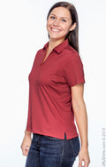Women's Micro-Piqué Polo - Red