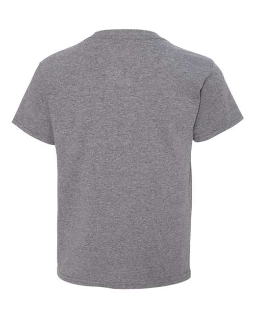 Gildan 8000B Graphite Heather — back