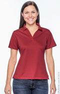 Women's Micro-Piqué Polo - Red