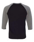 BELLA + CANVAS 3200 Black/ Deep Heather — back