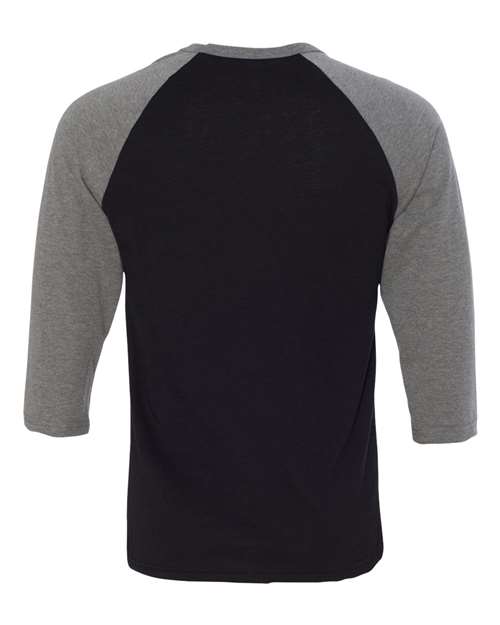 BELLA + CANVAS 3200 Black/ Deep Heather — back