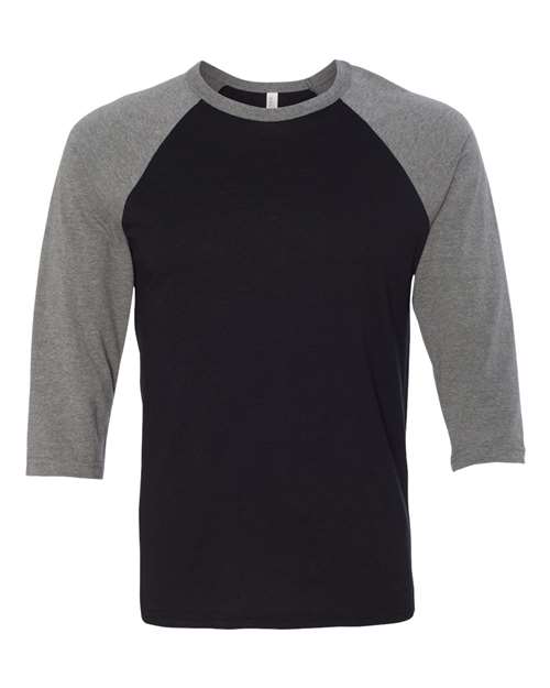 BELLA + CANVAS 3200 Black/ Deep Heather — front