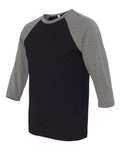 BELLA + CANVAS 3200 Black/ Deep Heather — side