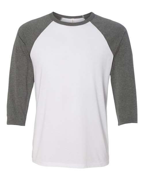 BELLA + CANVAS 3200 White/ Deep Heather — front
