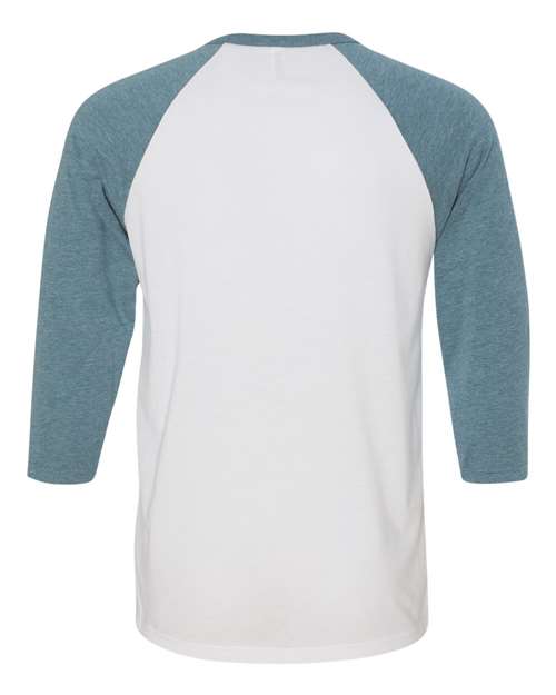 BELLA + CANVAS 3200 White/ Denim — back