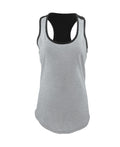 Women's Ideal Colorblock Racerback Tank - Heather Gray / Black