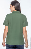 Women's Pima Piqué Short-Sleeve Y-Collar Polo - Forest