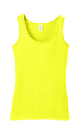 Women's Junior The Concert Tank - Neon Yellow
