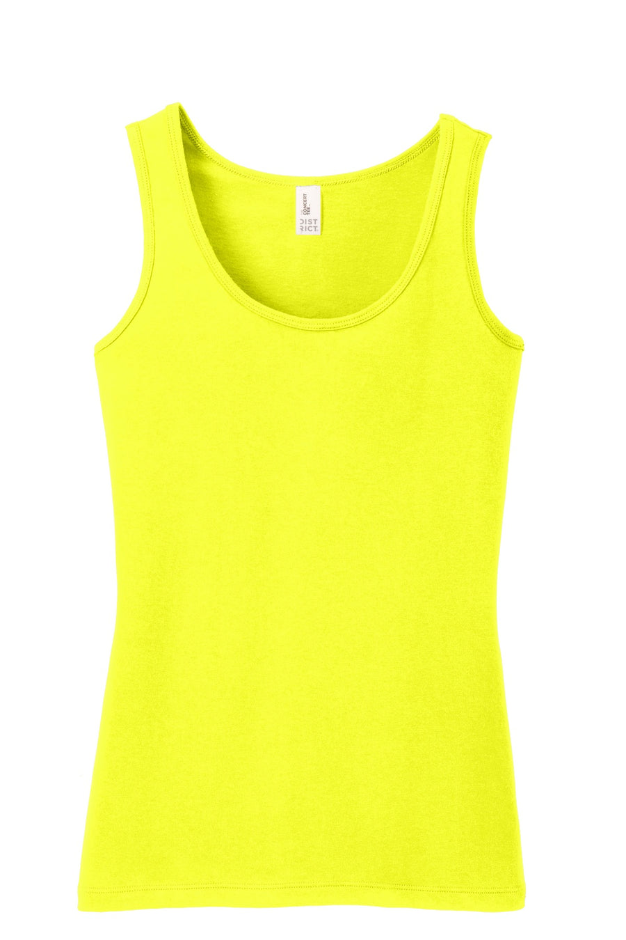 Women's Junior The Concert Tank - Neon Yellow
