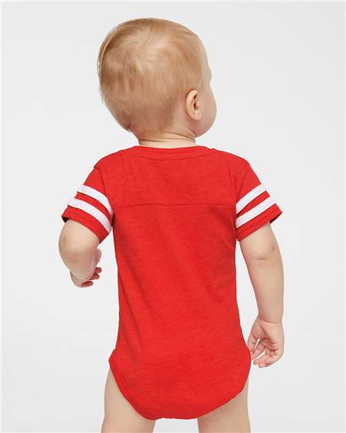 Rabbit Skins 4437 Vintage Red/ White — on model back