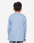 LAT 6201 Light Blue — on model back