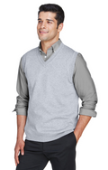 Unisex V-Neck Vest - Gray Heather