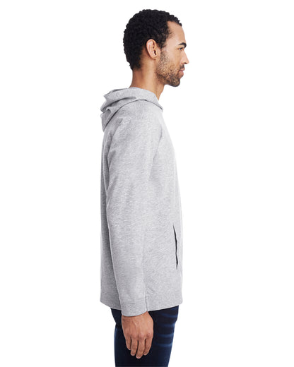 Unisex Light Terry Hoodie - Heather Gray