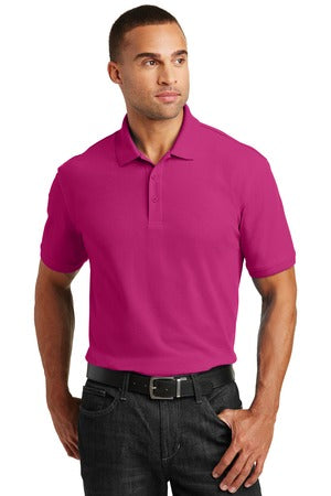 Unisex Core Classic Pique Polo - Pink Azalea