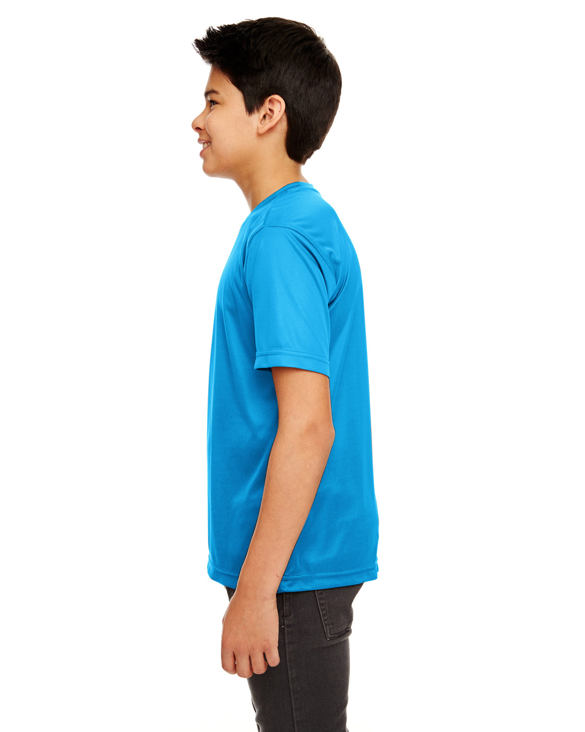 Youth Cool & Dry Sport Performance Interlock T-Shirt - Sapphire