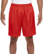 A4 N5293 - Unisex Seven Inch Inseam Mesh Short - Scarlet