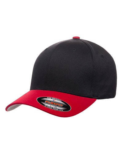 Unisex Wooly 6-Panel Cap - Black / Red