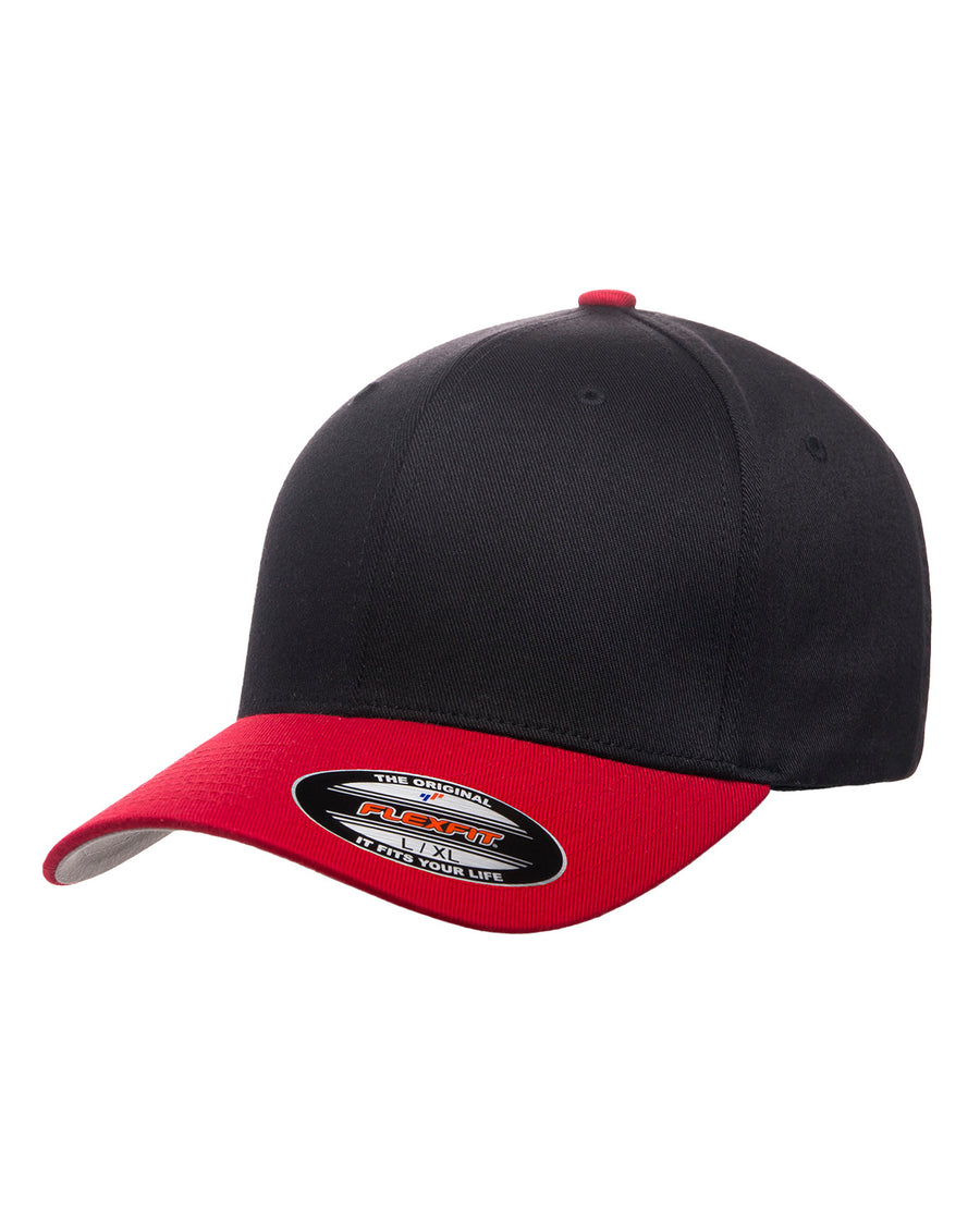 Unisex Wooly 6-Panel Cap - Black / Red