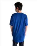Men's Cotton Long Body Crew - Royal