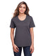 Core365 CE111W - Women's Fusion ChromaSoft��� Performance T-Shirt - Carbon